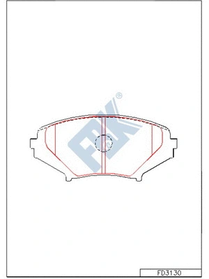 Brake Pad Set, disc brake (FD3130)