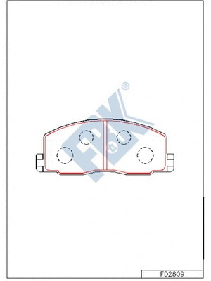 Brake Pad Set, disc brake (FD2809)