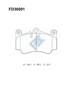 Brake Pad Set, disc brake (FD36001)