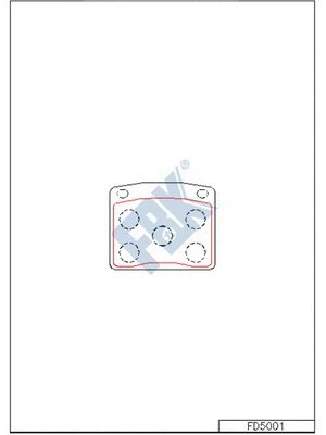 Brake Pad Set, disc brake (FD5001)