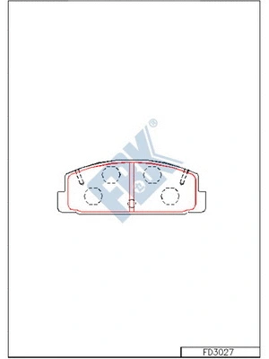 Brake Pad Set, disc brake (FD3027)