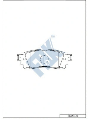 Brake Pad Set, disc brake (FD2300)