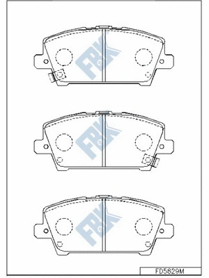 Brake Pad Set, disc brake (FD5829M)