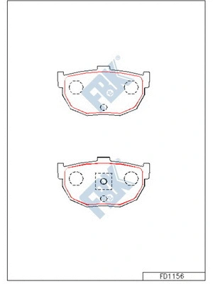 Brake Pad Set, disc brake (FD1156)