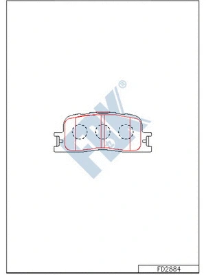 Brake Pad Set, disc brake (FD2884)