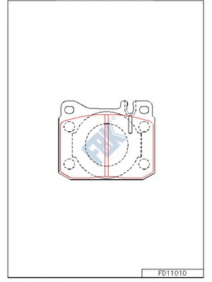Brake Pad Set, disc brake (FD11010)