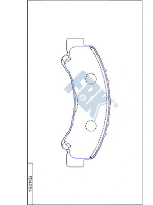 Brake Pad Set, disc brake (FD4054)