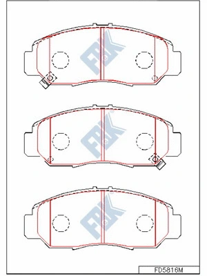 Brake Pad Set, disc brake (FD5816M)