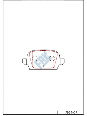 Brake Pad Set, disc brake (FD33007)