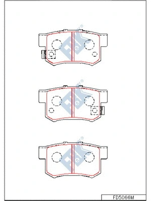 Brake Pad Set, disc brake (FD5066M)