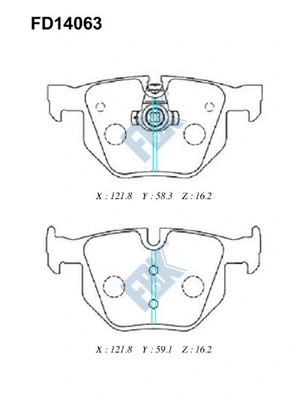 Brake Pad Set, disc brake (FD14063)