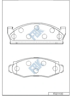 Brake Pad Set, disc brake (FD21100)