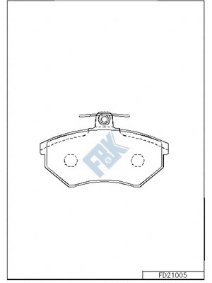 Brake Pad Set, disc brake (FD21005)