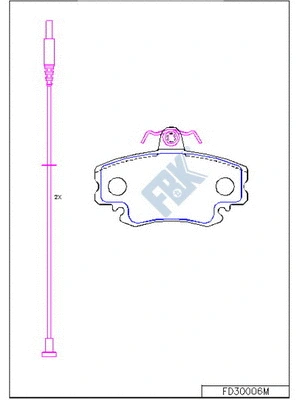 Brake Pad Set, disc brake (FD30006M)