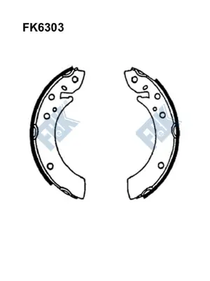 Brake Shoe Set (FK6303)