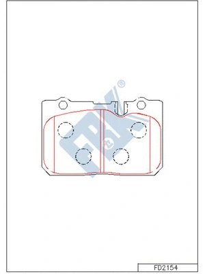 Brake Pad Set, disc brake (FD2154)