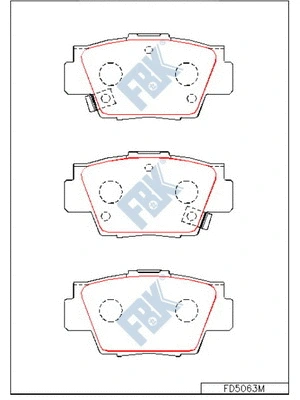 Brake Pad Set, disc brake (FD5063M)