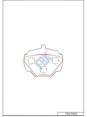 Brake Pad Set, disc brake (FD27005)
