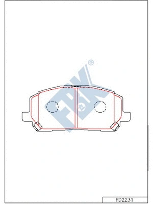 Brake Pad Set, disc brake (FD2231)