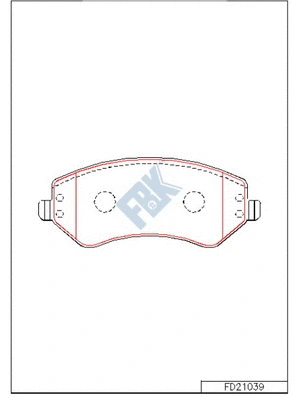 Brake Pad Set, disc brake (FD21039)