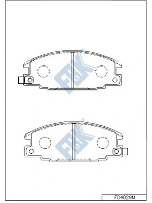Brake Pad Set, disc brake (FD4029M)