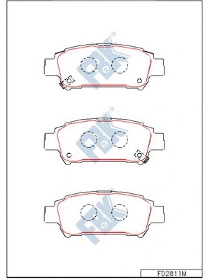 Brake Pad Set, disc brake (FD2811M)