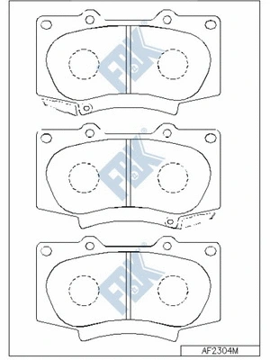 Brake Pad Set, disc brake (FD2304M)