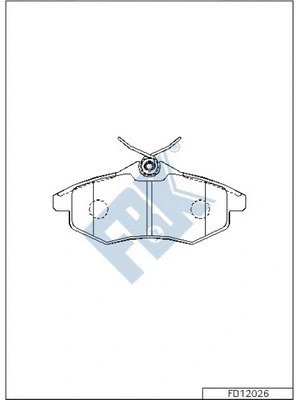 Brake Pad Set, disc brake (FD12026A)