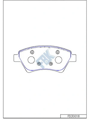 Brake Pad Set, disc brake (FD30016)