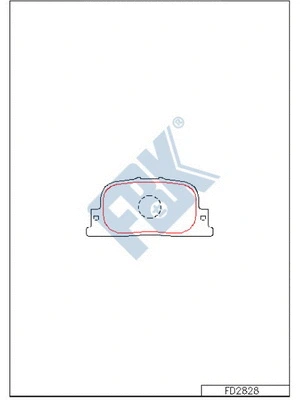 Brake Pad Set, disc brake (FD2828)