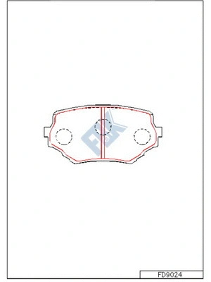 Brake Pad Set, disc brake (FD9024)