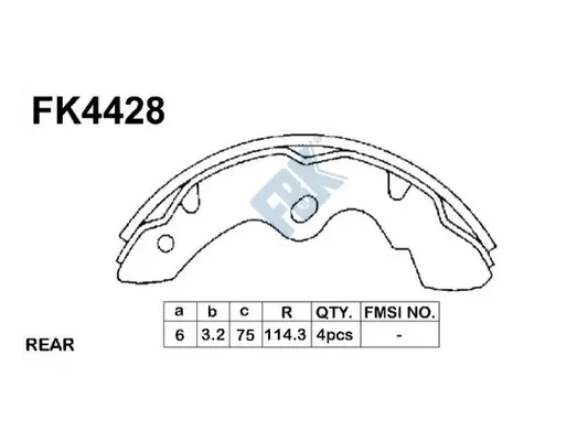 Brake Shoe Set (FK4428)