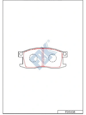 Brake Pad Set, disc brake (FD5008)