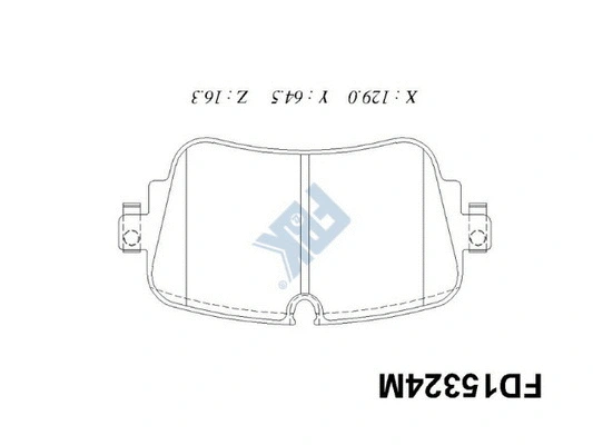 Brake Pad Set, disc brake (FD15324M)