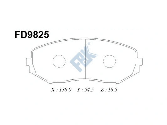 Brake Pad Set, disc brake (FD9825)