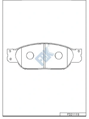 Brake Pad Set, disc brake (FD21119)