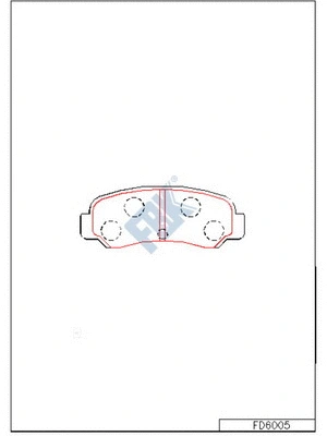 Brake Pad Set, disc brake (FD6005)