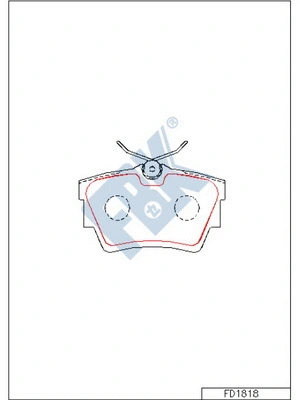 Brake Pad Set, disc brake (FD1818)