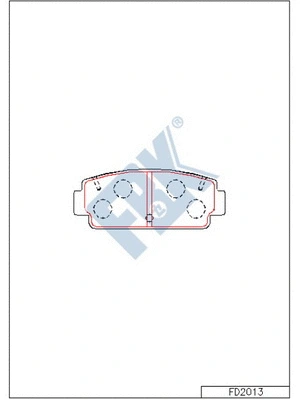 Brake Pad Set, disc brake (FD2013)