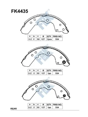 Brake Shoe Set (FK4435)