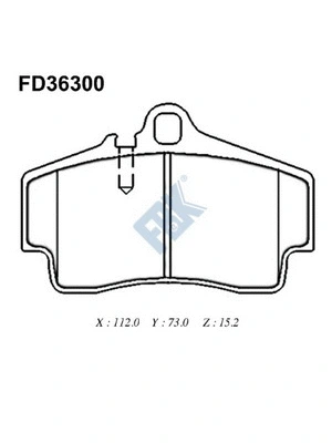 Brake Pad Set, disc brake (FD36300)