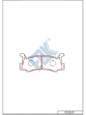 Brake Pad Set, disc brake (FD3031)