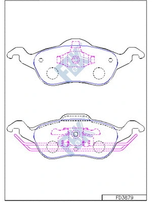 Brake Pad Set, disc brake (FD3879)