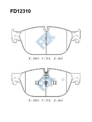 Brake Pad Set, disc brake (FD12310)