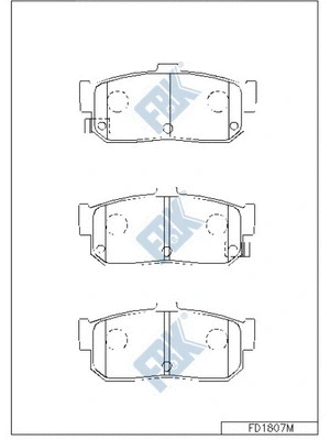 Brake Pad Set, disc brake (FD1807M)