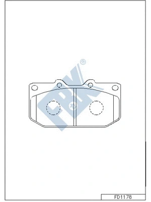 Brake Pad Set, disc brake (FD1178)