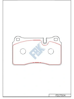 Brake Pad Set, disc brake (FD27004)