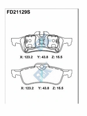 Brake Pad Set, disc brake (FD21129S)