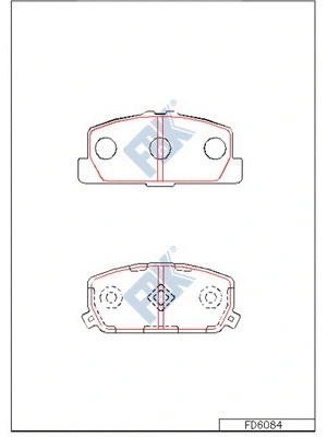 Brake Pad Set, disc brake (FD6084)