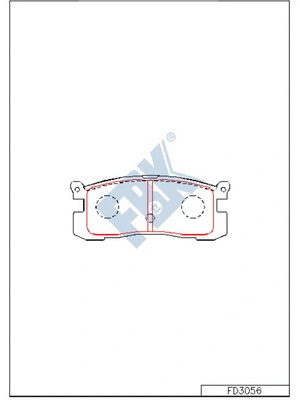 Brake Pad Set, disc brake (FD3056)